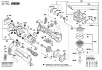 Bosch 3 601 JG3 F00 Gws 18V-45Psc Cordless Angle Grinder / Eu Spare Parts